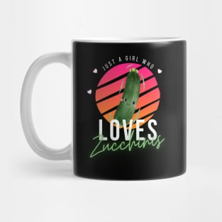 Just A Girl Who Loves Zucchinis Cute Mug